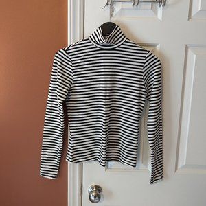 Frank & Oak Cotton/Modal striped turtleneck